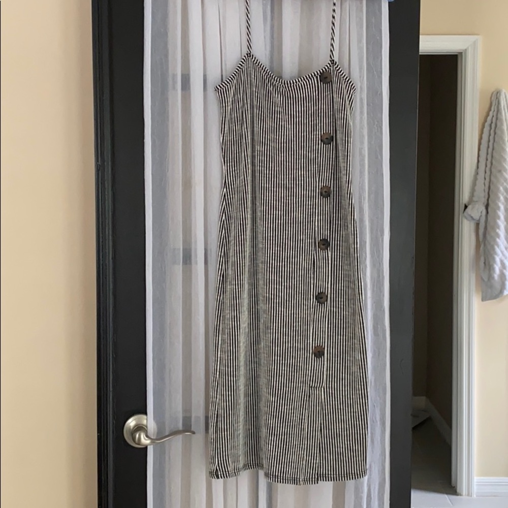 Striped Midi Dress